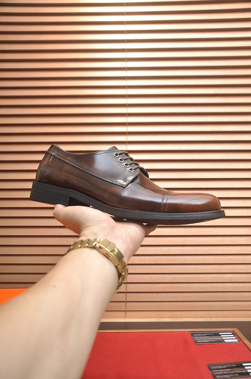 Men's shoes💰540💶[HERMES] (cowhide lining)🍀Italian top luxury🍀He does not pursue novel styles and gorgeous colors, but attracts the favor of successful men with his flawless, elegant and classic style. Formal leather shoes This very comfortable, simple and stable style allows you to easily match any style! The pattern is absolutely 1:1 refined from the original case, and we strive for excellence in materials, imported cowhide + cowhide lining💪💪💪extraordinary texture👍! .Code number: 39-45 (45 customized)